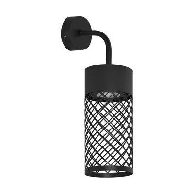 Luminosa Lighting Luminosa Motley Wall Lamp Sandy Black Led 9W 395Lm Ip65 3000K from B&Q