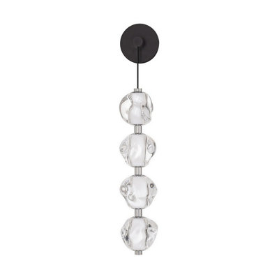 Luminosa Lighting Luminosa Ifos Slim Pendant Ceiling Light Sandy BlackChrome Led 17W 1100Lm 3000K from B&Q
