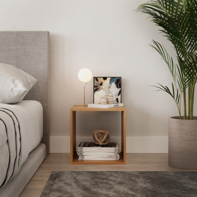 Urbn-Living Urbnliving Height 30Cm Shelves Cube Shelving Colour Beech Cube Display Storage Wood Shelf from B&Q
