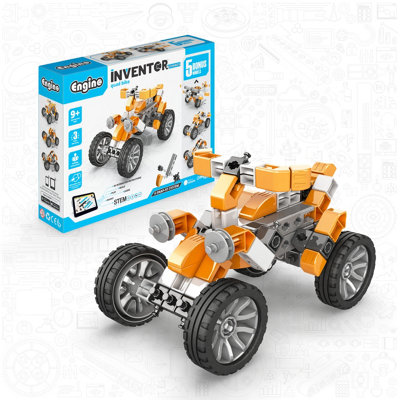 Engino Inventor Mechanics Quad Bike Construction Kit5 Bonus Models from B&Q