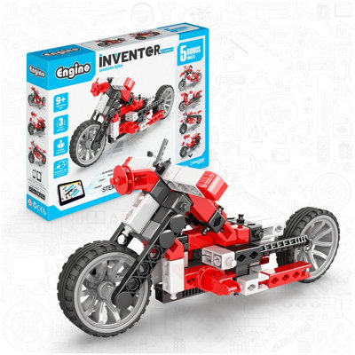 Engino Inventor Mechanics Custom Bike Construction Kit5 Bonus Models from B&Q