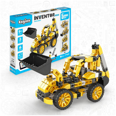 B&Q Engino Inventor Mechanics Excavator Construction Kit - 5 Bonus Models