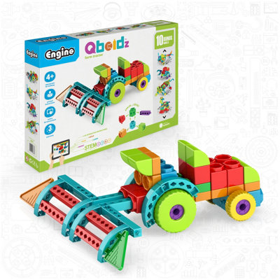 Engino Qboidz Farm Tractor Construction Kit10 Bonus Models from B&Q