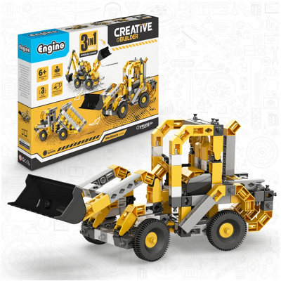 Engino Toys Creative Builder Wheeled Loader Machinery Set - Construction Toys - Image 7
