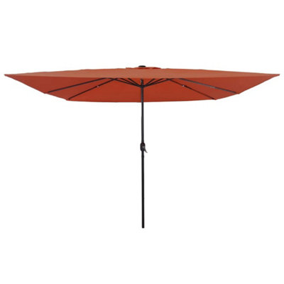 Berkfield Garden Parasol RedBlack 295 X 295 X 245 Cm PolyesterSteel from B&Q