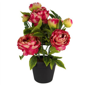 52cm Artificial Peony Plant Pink
