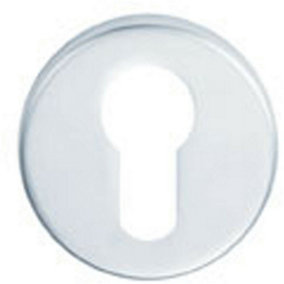 52mm Euro Profile Round Escutcheon Concealed Fix Satin Stainless Steel