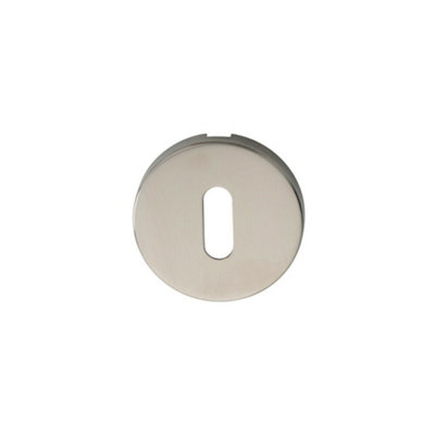 52mm Standard Lock Profile Open Escutcheon Concealed Fix Polished Steel