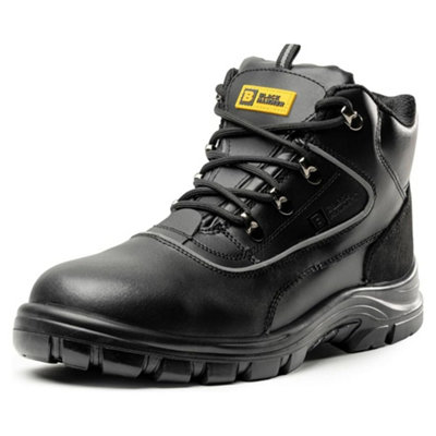 B&Q -  7752 Mens Safety Boots Steel Toe Cap S3 Src Work Shoes Ankle Leather (10 Uk)