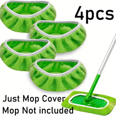Mrilary 4 Pack Washable Microfiber Mop Pads - Durable, Easy-Attach, And Reusable Design For Efficient Wet Or Dry Floor Cleaning