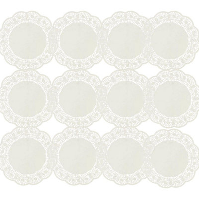 Urbn-Living 36Cm La Cucina Round White Paper Doilies from B&Q