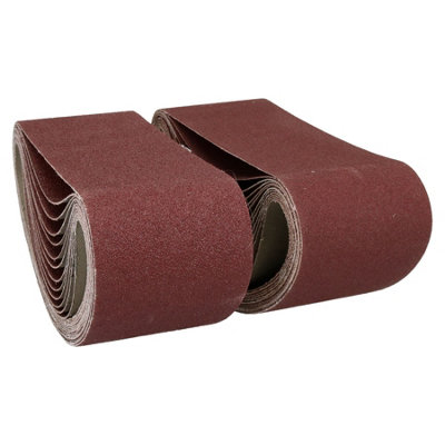 Sruhrak 75 X 533 MM Sanding Belts, 180 Grits Fabric Sanding Belts For