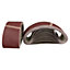 533mm x 75mm Mixed Grit Abrasive Sanding Belts Power File Sander Belt 25 Pack