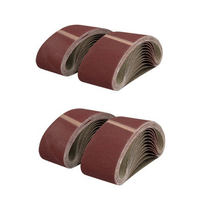 533mm x 75mm Mixed Grit Abrasive Sanding Belts Power File Sander Belt ...