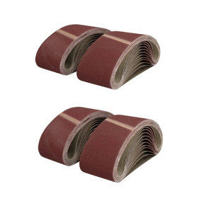 533mm x 75mm Mixed Grit Abrasive Sanding Belts Power File Sander Belt 50 Pack