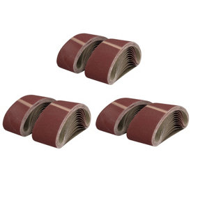 533mm x 75mm Mixed Grit Abrasive Sanding Belts Power File Sander Belt 75 Pack