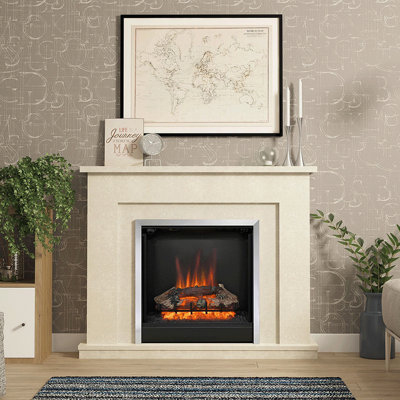Shop freestanding fireplace suites.