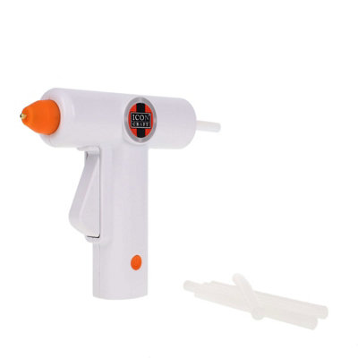 Premier Cordless Hot Melt Glue Gun With Glue Sticks By Icon Craft from B&Q