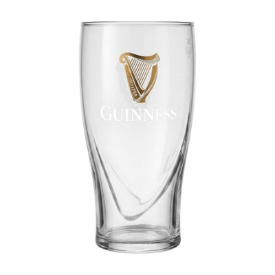 Guinness Unisex Clear Embossed Pint Glass In - Image 8