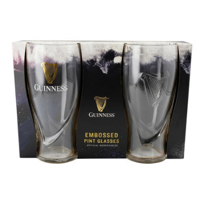 Guinness Logo Unisex Pint Glass Transparent, Glass, - Image 14