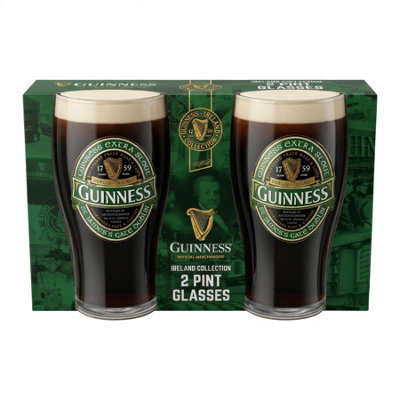 Guinness Ireland 2 Pack Pint Glasses - Image 9