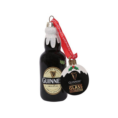 Guinness Label Bottle Christmas Tree Decoration - Black - Image 4