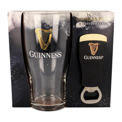 Guinness Contemporary Tulip Pint Glass and Bottle Opener Barware Set 127954 - Image 6