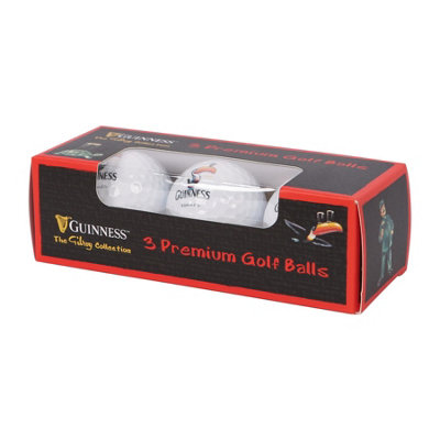 Guinness Unisex White Toucan Golf Balls - Pack Of 3 In - Image 4