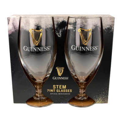 Guinness Unisex Clear 2Pc Stemmed Pint Glass Set In - Image 6