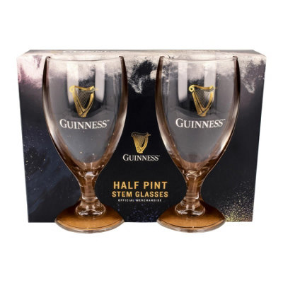 Guinness Unisex Clear 2Pc Stemmed Half Pint Glass Set In - Image 5