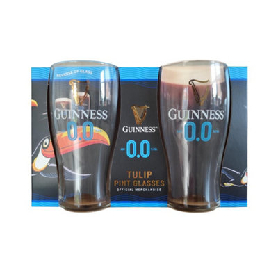 Guinness Unisex Clear 2Pc 0.0 Pint Glass Set In - Image 3