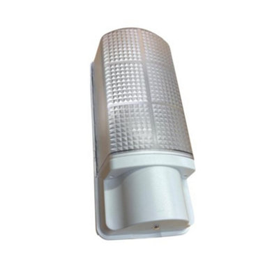 Robus R60Bhpc-01 Whitestar 60W Bulkhead C/w Photocell (White) from B&Q