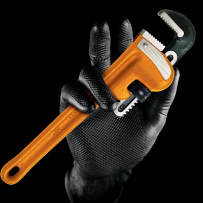Arctic Hayes Grip50Bkl 6Mil Gripster Nitrile GloveLarge from B&Q