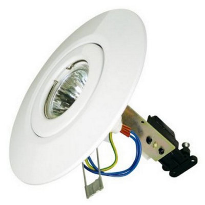 Eterna Cr80Wh White Ceiling Downlight Converter Kit Low Voltage/gu10 For Bedroom from B&Q