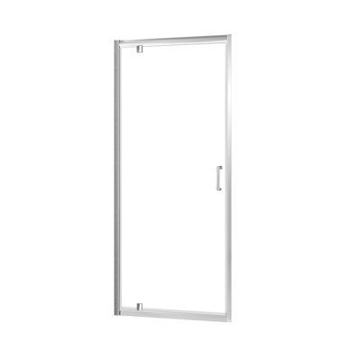 Triton Fast Fix Chrome Effect Clear Pivot Shower Door (H)190Cm (W)80Cm from B&Q