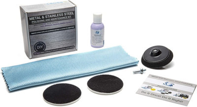 Glass Polish 75mm Metal And Stainless Steel Restoration Kit For Diy Use With A Drill On All Metal Surfaces Polishing Gp32003 from B&Q