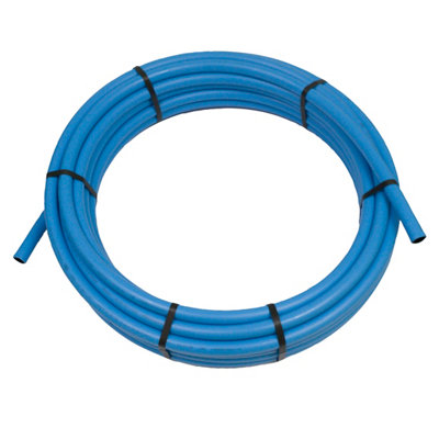 Pipelife Blue Polyethylene (Pe) Push-Fit Barrier Pipe (L)25M (Dia)20mm from B&Q