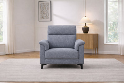  - Olton Armchair High Back In Grey Fabric