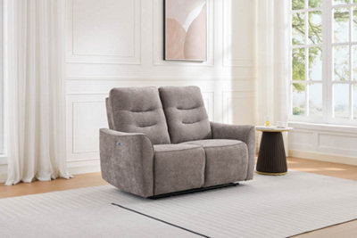  - Crawley Power Recliner 2 Seater SofaStone