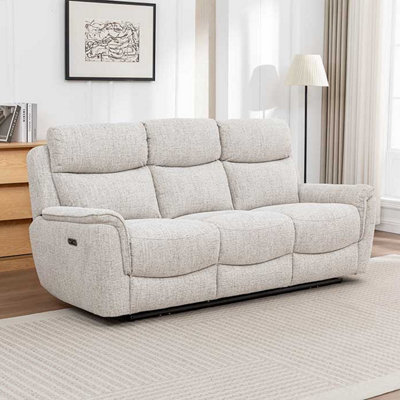  - Hawbush Power Recliner 3 Seater SofaBeige