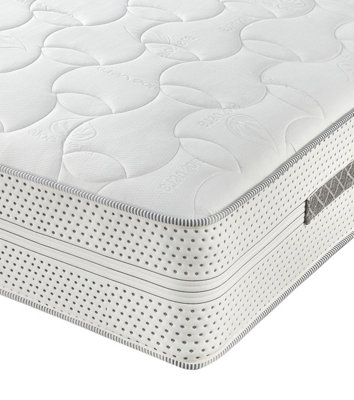 B&Q -  Somnior 28Cm Deep Medium Firm 6Ft Memory Foam Pocket Sprung Mattress7 Zone Comfort & Support Alovera MattressSuper King