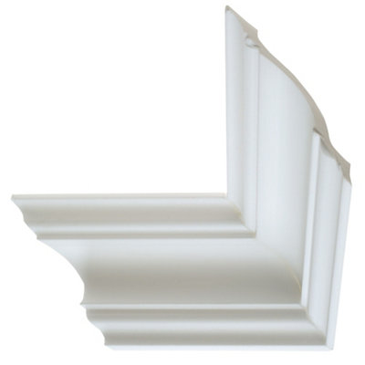 Colours Nayak Traditional Fluted Profile Polystyrene Coving (L)18M (W)100mm from B&Q