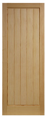 Fortia Unglazed Cottage Clear Pine Veneer Internal Timber Door(H)1981mm (W)762mm (T)35mm from B&Q