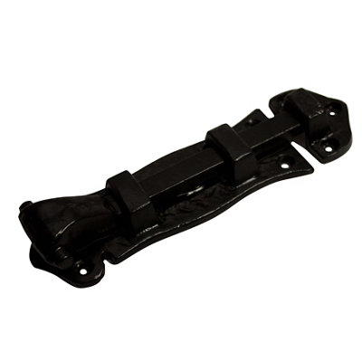 Blooma Black Iron Door Bolt (L)127mm (W)38mm from B&Q