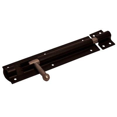 Blooma Black Steel Barrel Door Bolt (L)152mm (W)40mm from B&Q