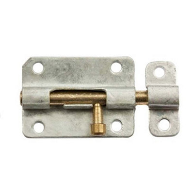 Blooma Galvanised Steel Barrel Door Bolt (L)64mm (W)15mm from B&Q