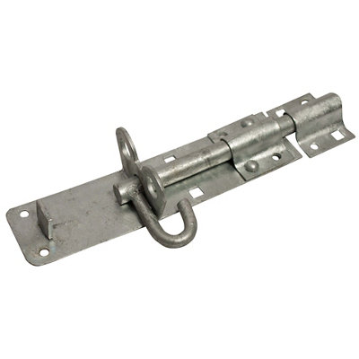 Blooma Brown Galvanised Steel Brenton Door Bolt (L)152mm (W)45mm from B&Q