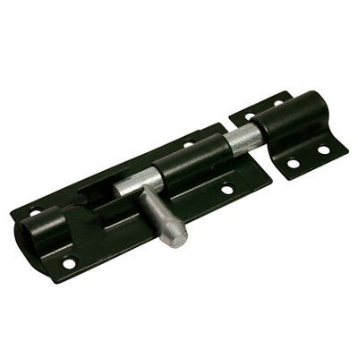 Blooma Green Steel Barrel Door Bolt (L)76mm (W)40mm from B&Q