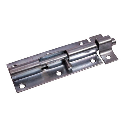 Blooma Zinc-Plated Steel Barrel Door Bolt (L)152mm (W)51mm from B&Q