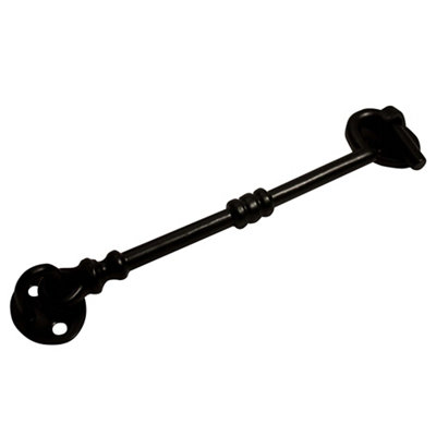 Blooma Black Antique Effect Cast Iron Cabin Hook(L)204mm from B&Q